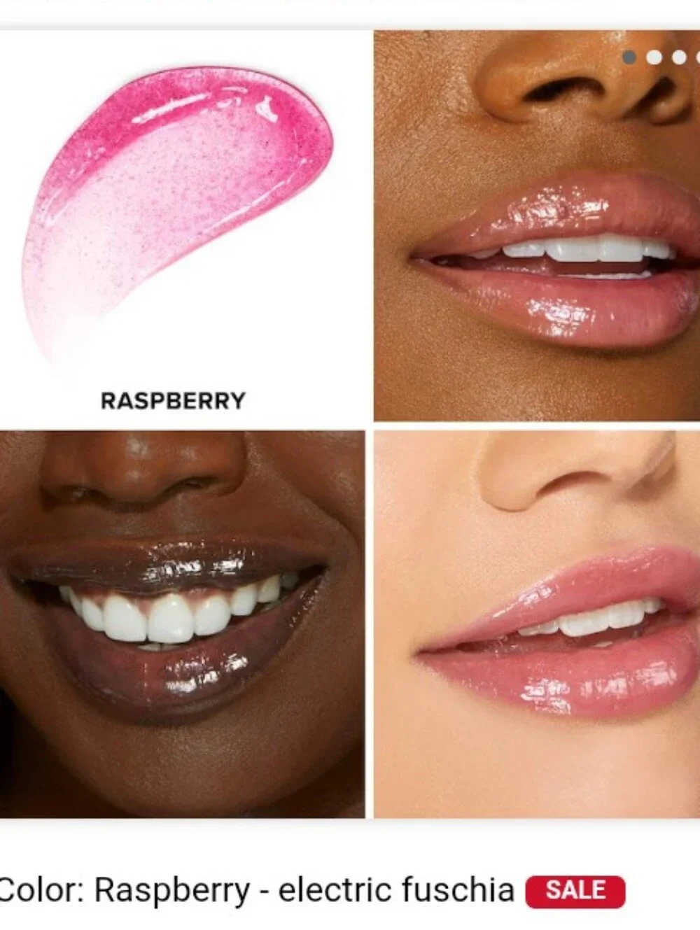 TOO FACED Kissing Jelly Non-Sticky Lip Oil/Gloss Hybrid | Raspberry (NWT)